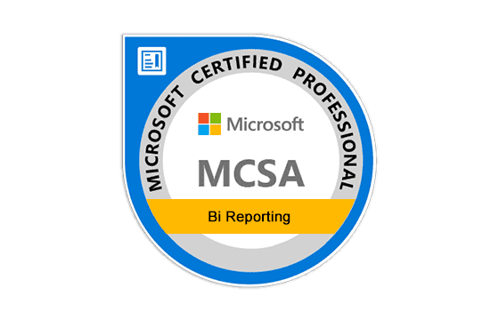 MCSA: BI Reporting Exams